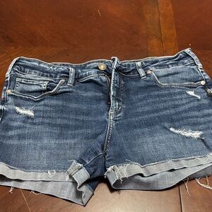 Silver Jeans Dark Blue Jean Shorts